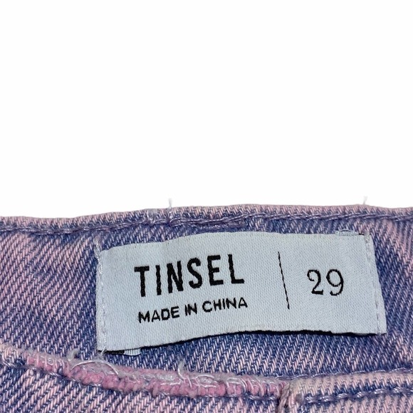 PURPLE Denim Hi-Rise Raw Hem Shorts - Picture 8 of 9